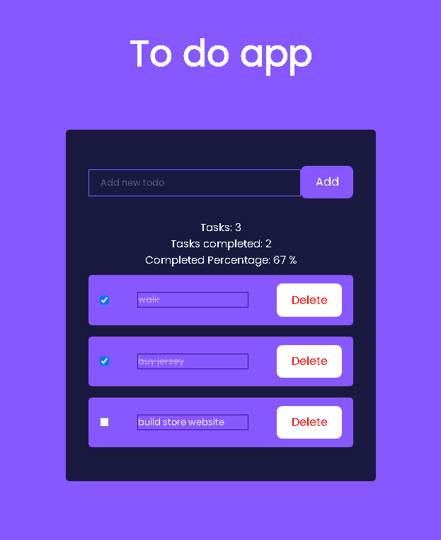 site to create a todo list